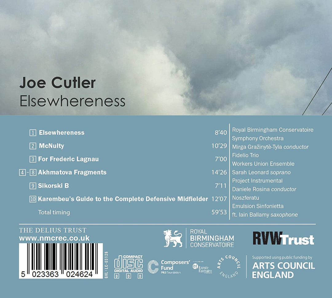 Sarah Leonard - Joe Cutler: Elsewhereness [Audio CD]