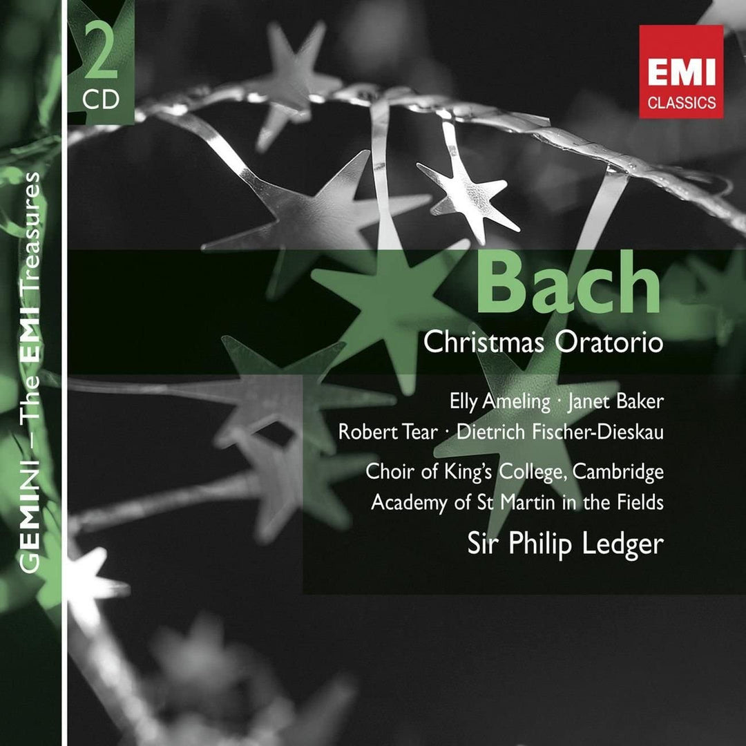 Weihnachtsoratorium (Ameling, Baker, Tear, Fischer-Dieskau, King's College Choir, Academy of St Martin in the Fields, Sir Philip Ledger) [Audio-CD]