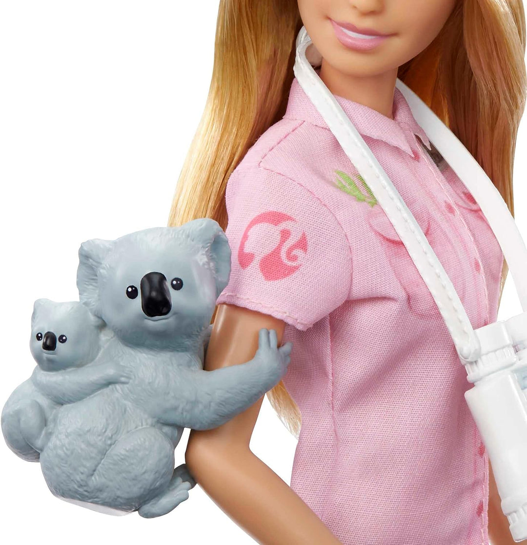 Barbie-Zoologe-Puppe (12 Zoll), Rollenspiel-Kleidung und -Accessoires: Koala &amp; Bab