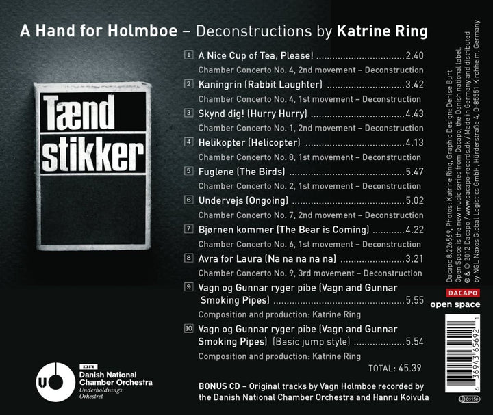 Katrine Ring – Ring: A Hand For Holmboe (Deconstructions Katrine Ring) (Katrine Ring) (Da Capo: 8226569) [Audio-CD]