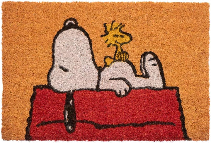 Grupo Erik Official Snoopy Door Mat - 15.7 x 23.6 Inches / 40 x 60 cm - Coconut Coir