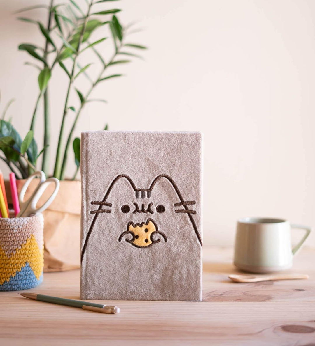 Grupo Erik Pusheen A5 Notebook Plush Cover | Bullet Journal | Notebooks A5