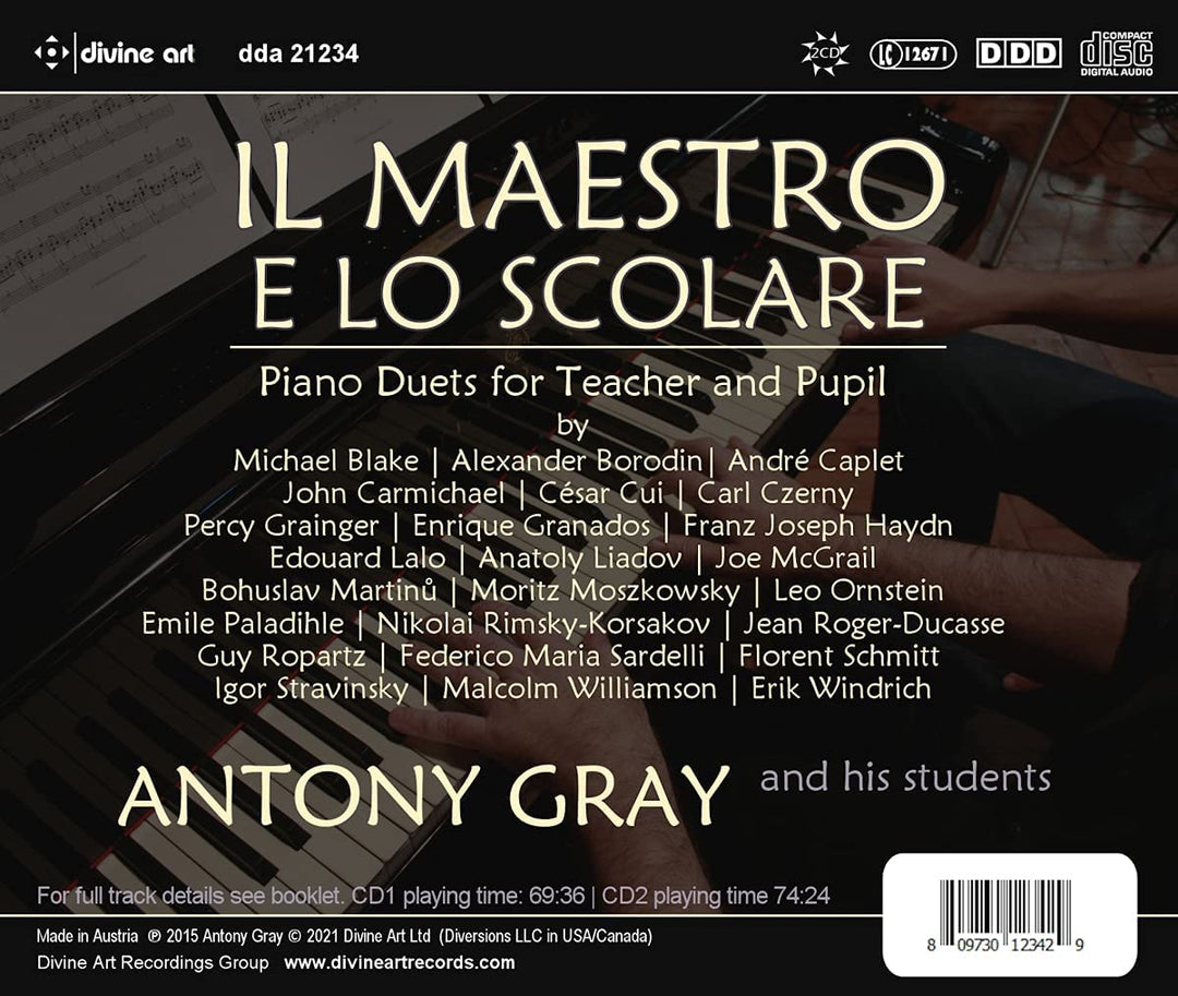 Antony Gray – Il Maestro E Lo Scolare [Antony Gray] [Divine Art: DDA21234] [Audio CD]