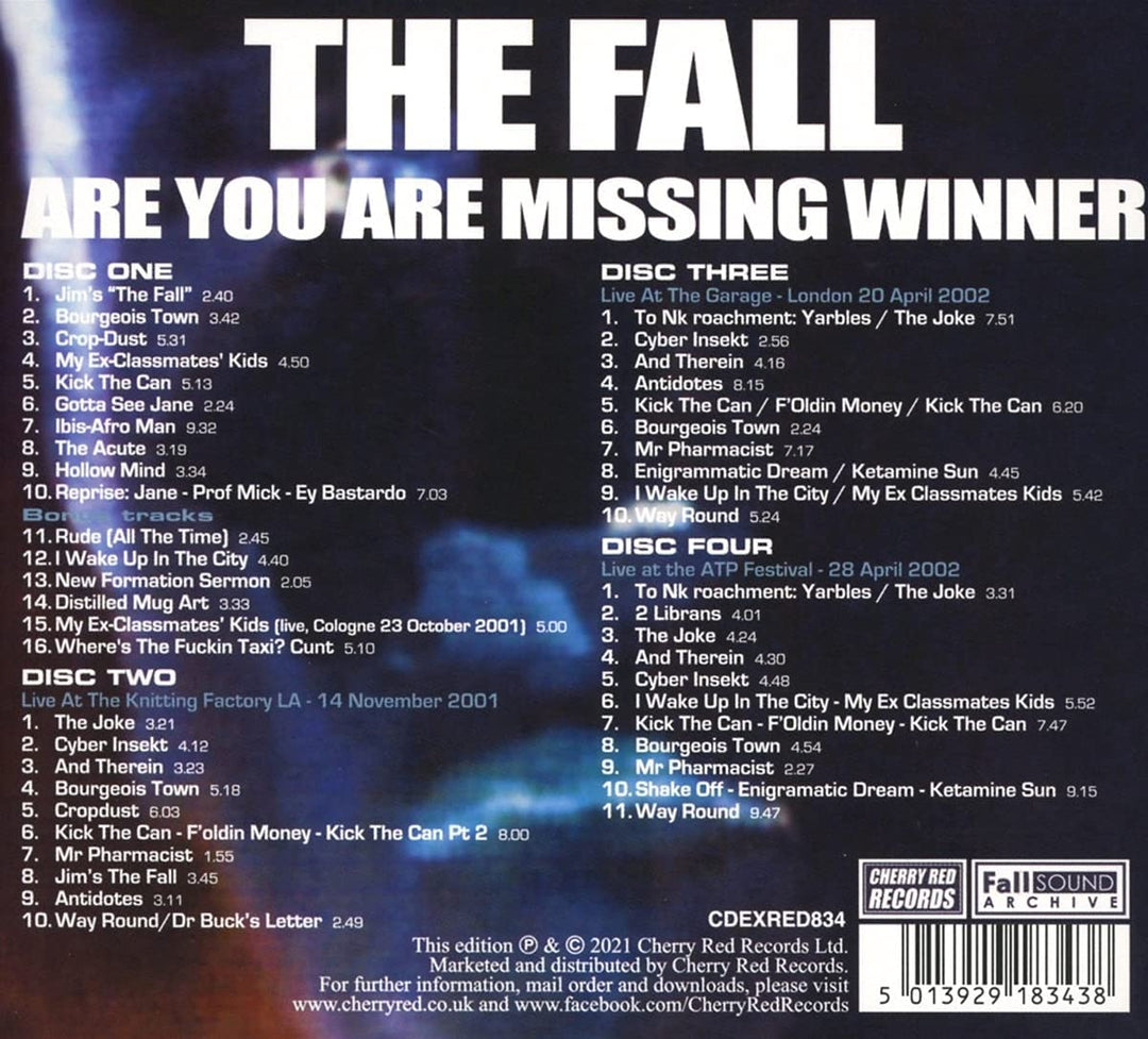 The Fall – Are You Are Missing Winnerexplicit_lyrics [Audio-CD]