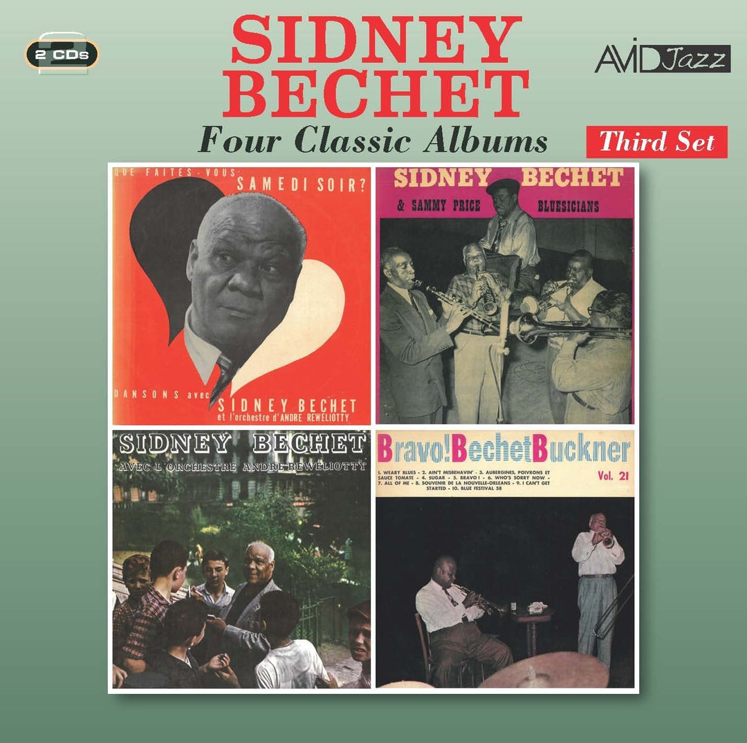 Sidney Bechet – Vier klassische Alben (Que Faites – Vous Samedi Soir? / Sidney Bechet mit Sammy Price's Bluesicians / Sidney Bechet mit Andre Reweliotty und seinem Orchester / Bravo! Sidney Bechet und Teddy Buckner) [Audio-CD]