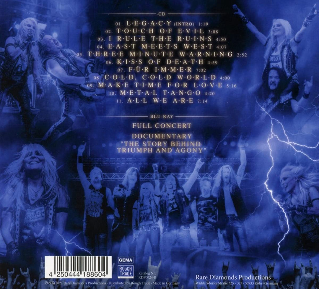 Warlock - Triumph And Agony Live [Audio CD]