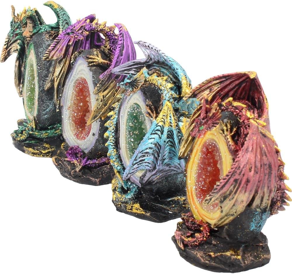 Nemesis Now Geode Keepers Figur 12 cm, (4er-Set)