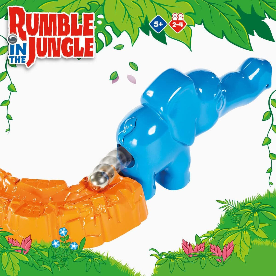 TOMY Games T73421 Rumble in the Jungle Brettspiel, Familienspiel für Erwachsene und Kinder