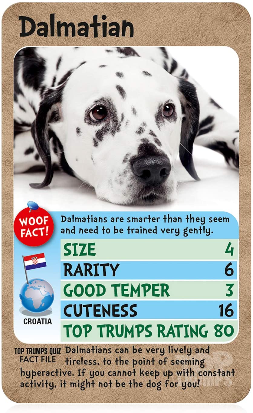 Dogs Top Trumps Kartenspiel