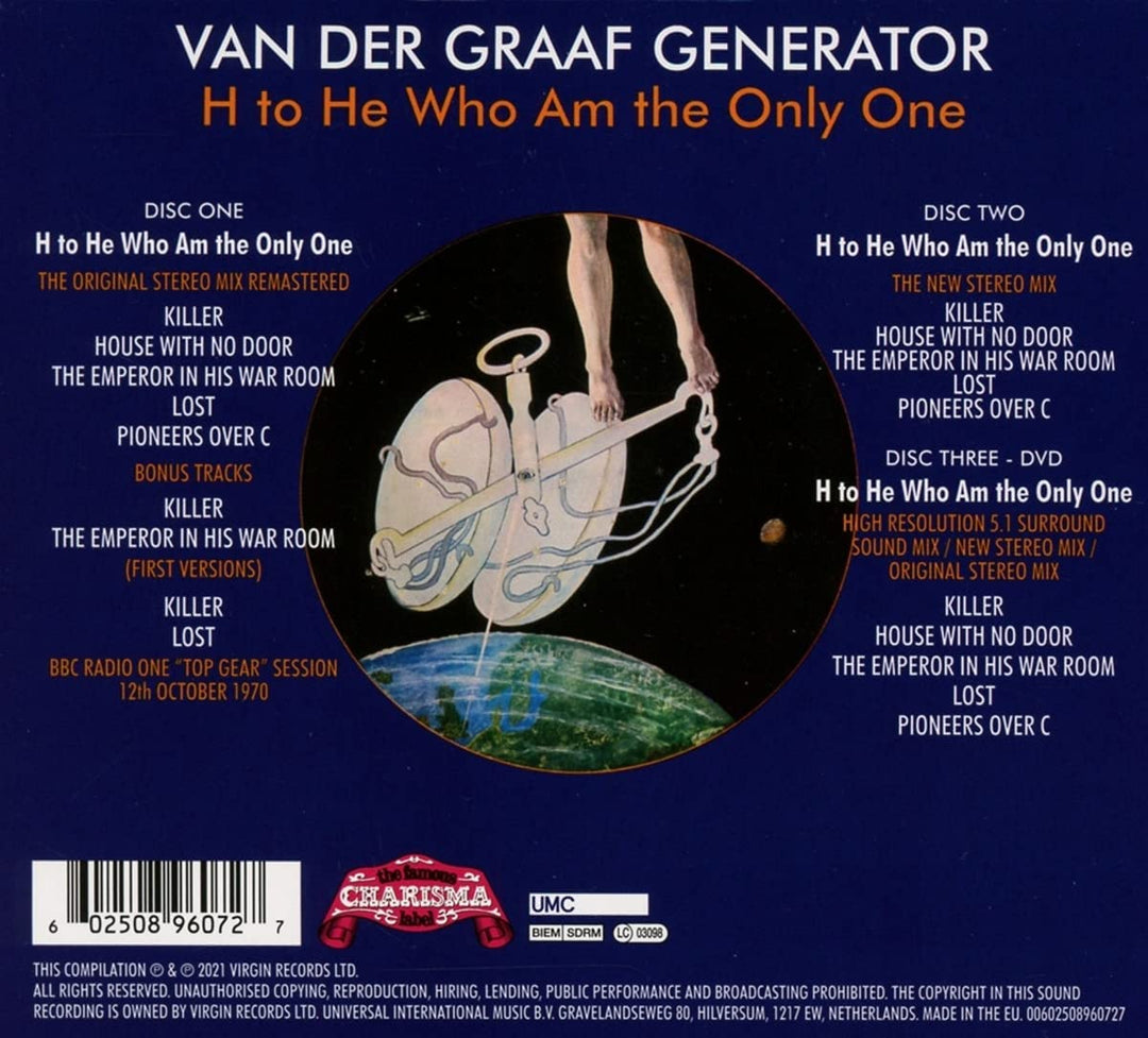 Van Der Graaf Generator – H To He Who Am The Only One [Audio CD]