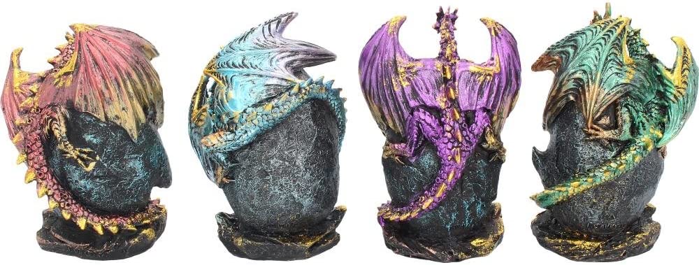 Nemesis Now Geode Keepers Figur 12 cm, (4er-Set)