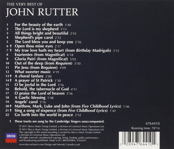 John Rutter – Das Beste von John Rutter [Audio-CD]