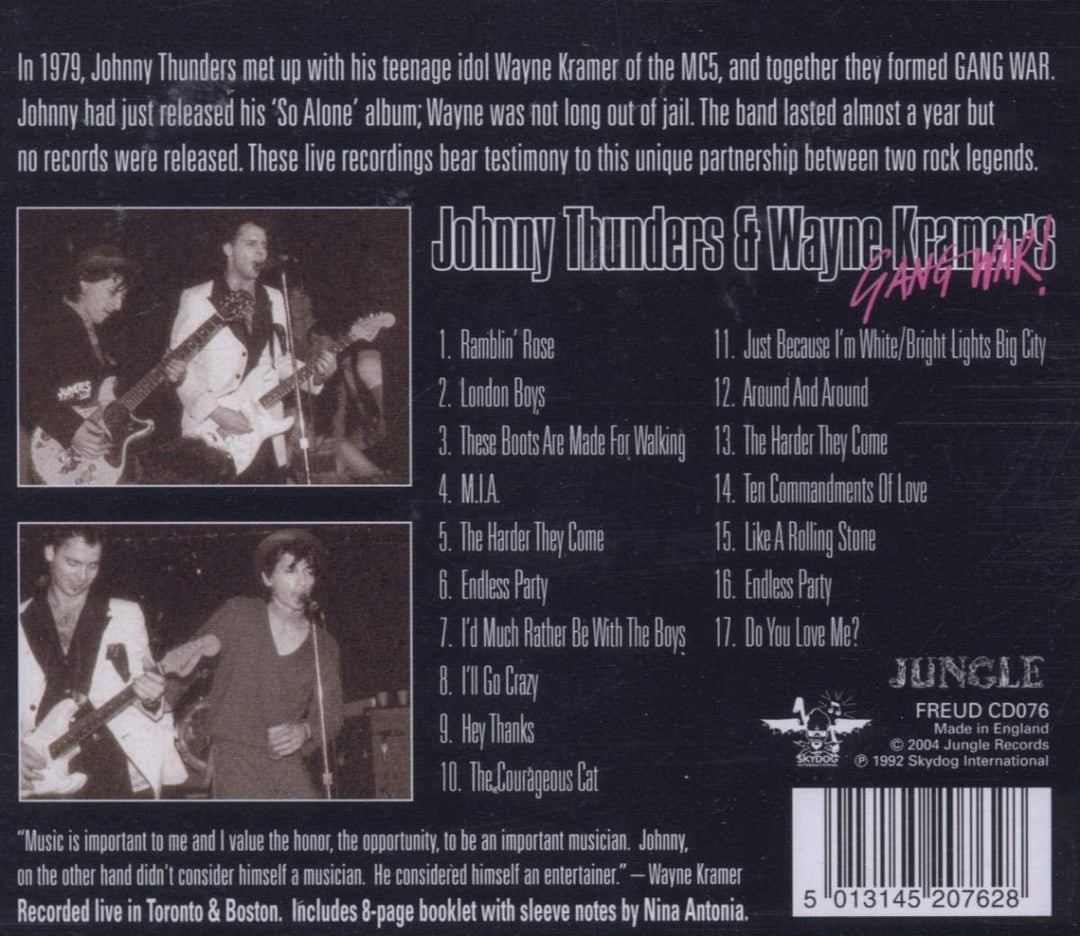 Johnny Thunders Wayne Kramer – Gang War! [Audio-CD]