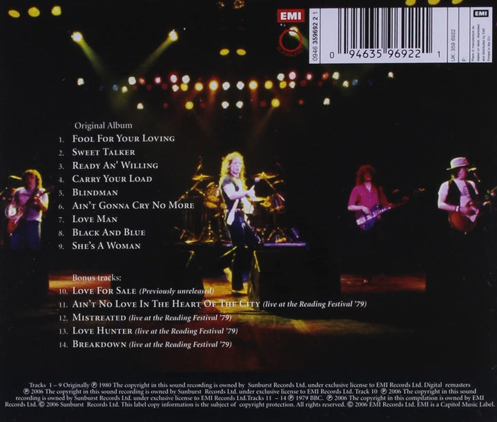 Whitesnake – Ready An' Willing [Audio-CD]