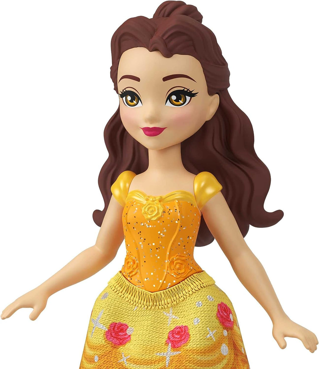 Disney Princess-Spielzeug, 6 bewegliche kleine Puppen mit glitzernder Kleidung und 13 Teebeuteln