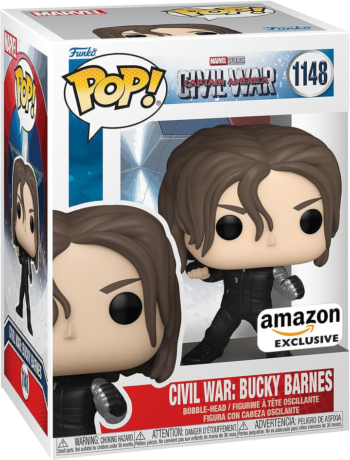 Funko POP! Marvel: Civil War Build A Scene – Winter Soldier – Bucky 6th – Captai