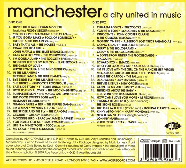 Manchester; Eine in der Musik vereinte Stadt [Audio-CD]
