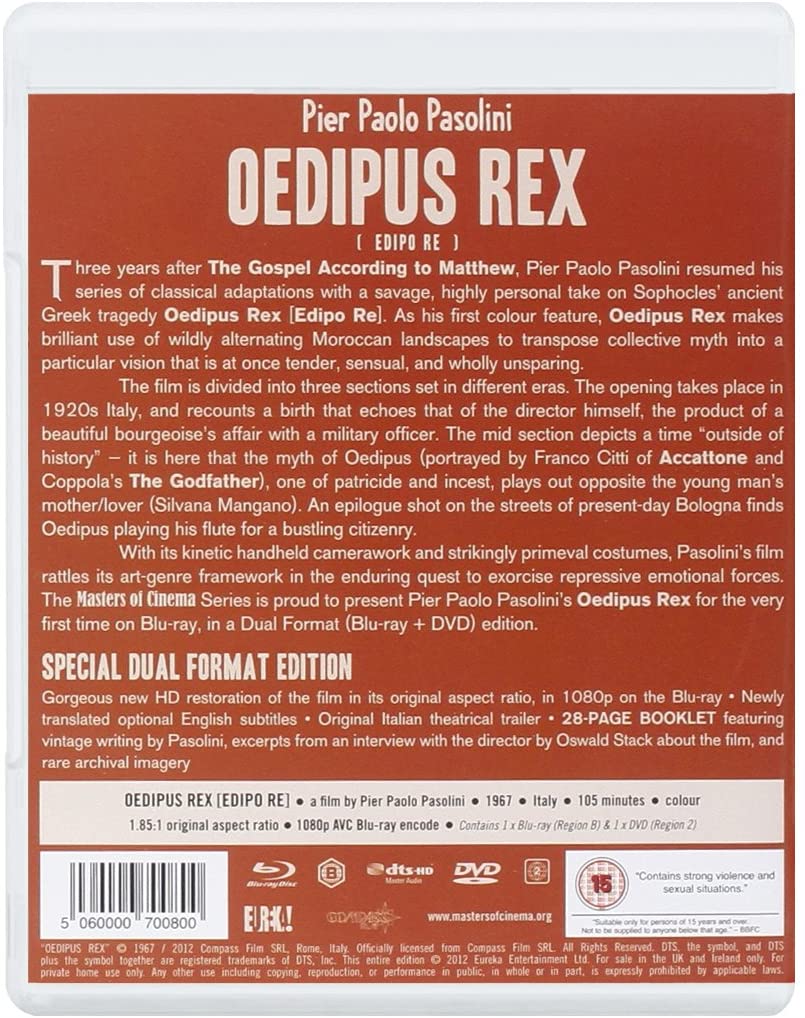 Oedipus Rex ipo Re] [Masters of Cinema] (Dual [1967] – Drama [Blu-ray]