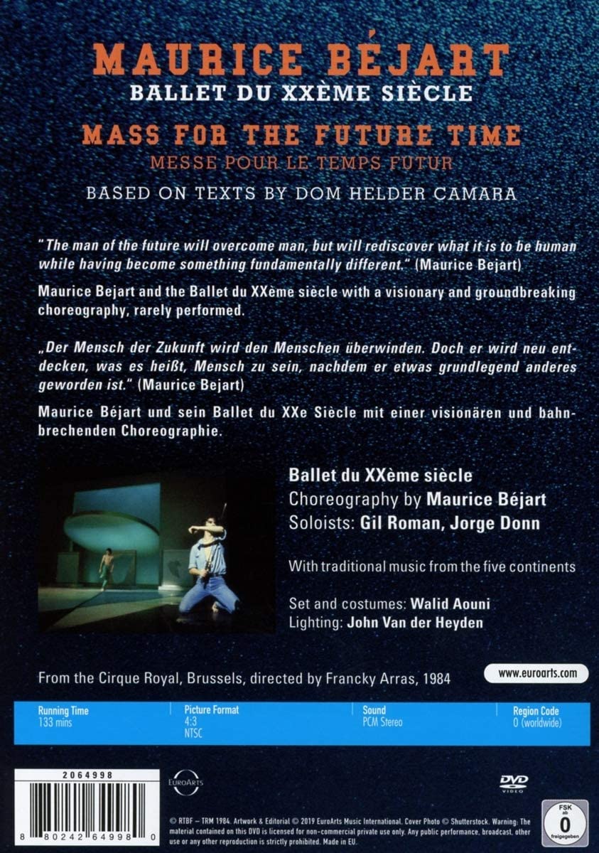 Maurice Bejart: Mass For The Future Time [2019] [DVD]