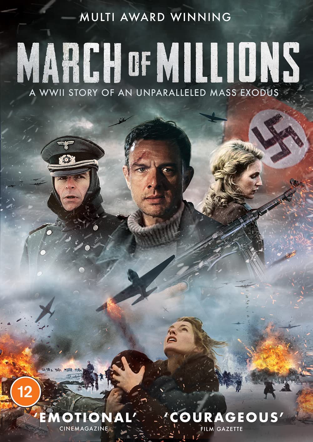 Marsch der Millionen – Eine Geschichte eines beispiellosen Massenexodus aus dem Zweiten Weltkrieg (Mehrfach ausgezeichnet – Krieg/Action [DVD]