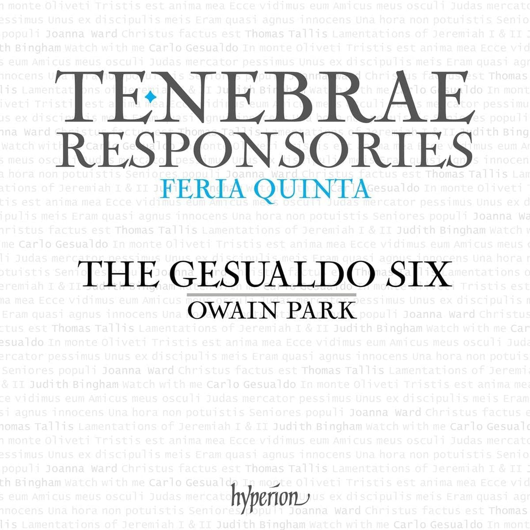 Tenebrae-Responsorien [Die Gesualdo-Sechs; Owain Park] [Hyperion Records: CDA68348 [Audio CD]