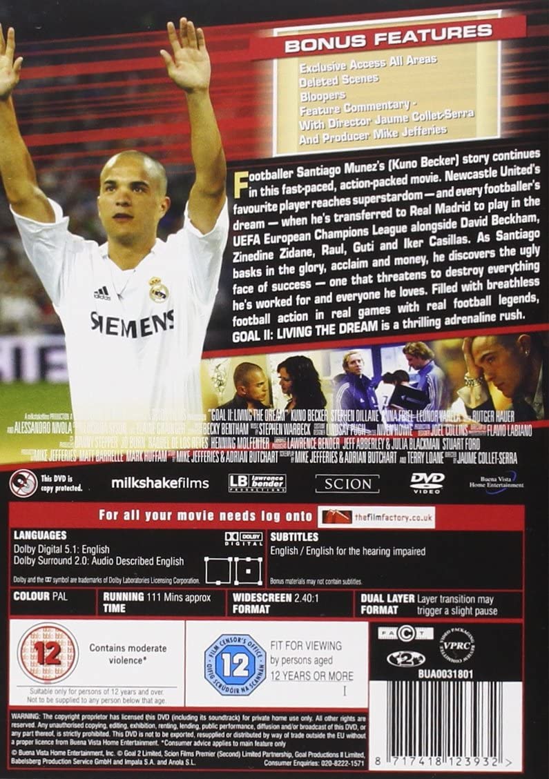 Goal! 2 - Living The Dream [DVD]