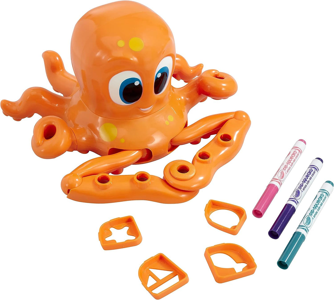 CRAYOLA Spin 'n' Swirl Oscar der Oktopus | Platzieren Sie mehrere Stifte in Oscars Arms