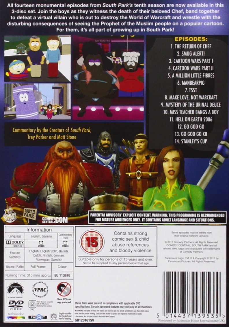 South Park – Staffel 10 (Neuverpackung) – Animation [DVD]