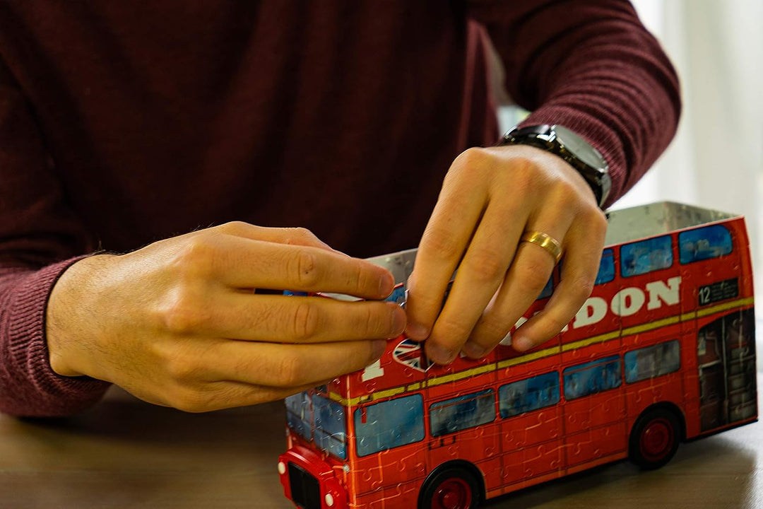 Ravensburger 3D-Puzzle „Roter Londoner Bus“ für Kinder ab 8 Jahren – 216 Teile