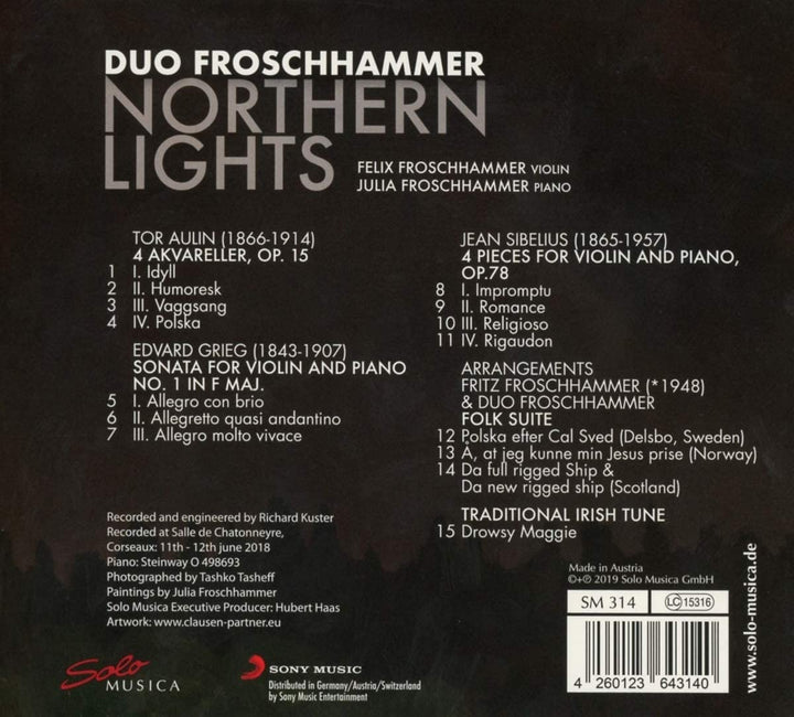 Duo Froschhammer - Northern Lights [Duo Froschhammer] [Solo Musica: SM314] [Audio CD]