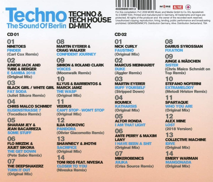 Techno – The Sound Of Berlin Vol. 1 [Audio-CD]