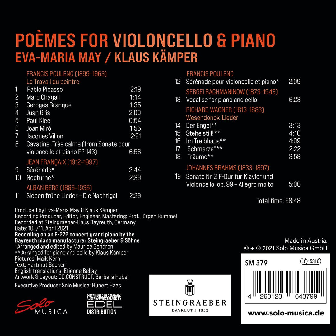 Eva-Maria May - Gedichte [Eva-Maria May; Klaus Kämper] [Solo Musica: SM379] [Audio CD]