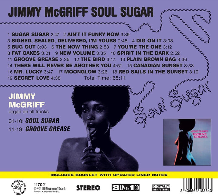 Jimmy McGriff – Soul Sugar + Groove Grease [Audio CD]