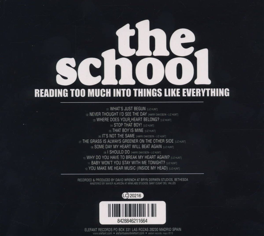 Reading Too Much Into Things Like Everything - the school [Audio CD]