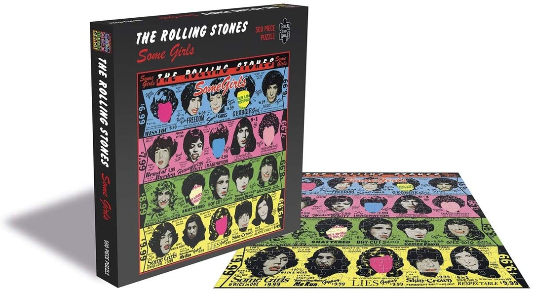 Rolling Stones: Das Puzzle „Some Girls“, Albumcover, offiziell, 500 Teile, Einheitsgröße