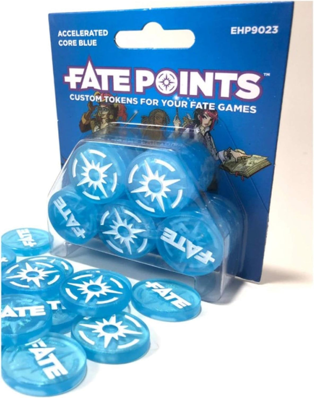 Evil Hat Productions EHP09023 Fate Points: Accelerated Core Blau, Mehrfarbig