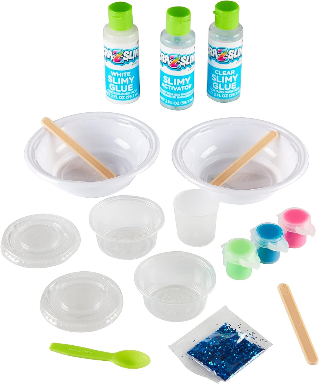 Crazy Slimy Slime Slime Fun Kit – stellen Sie Ihren eigenen Schleim her, Glitzerschleim, Neonschleim