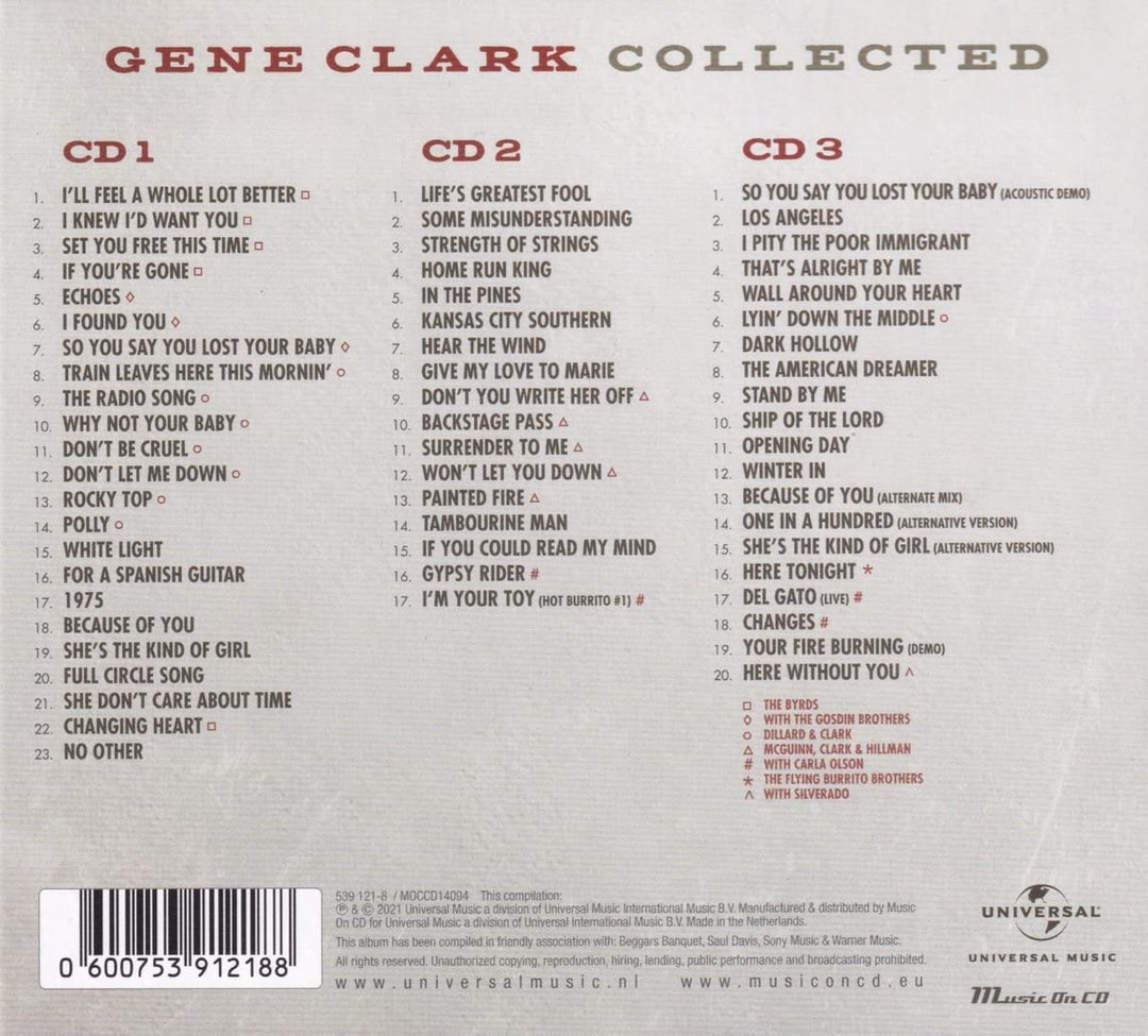 Gene Clark - Gene Clark Collected (3CD) [Audio CD]