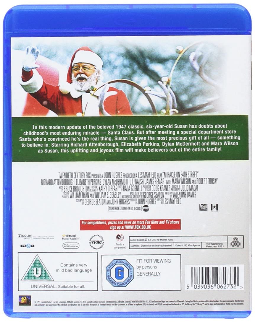 Miracle on 34th Street [1994] – Komödie/Drama [Blu-ray]