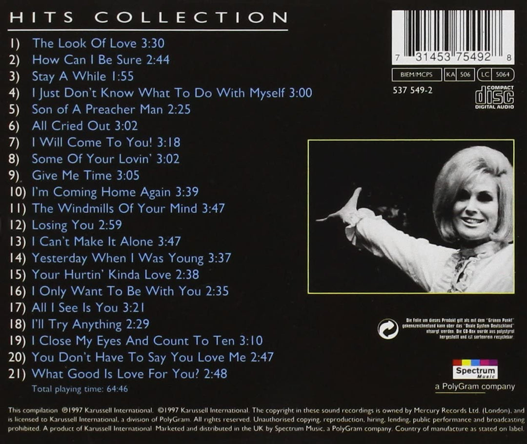 Hits Collection - Dusty Springfield [Audio CD]