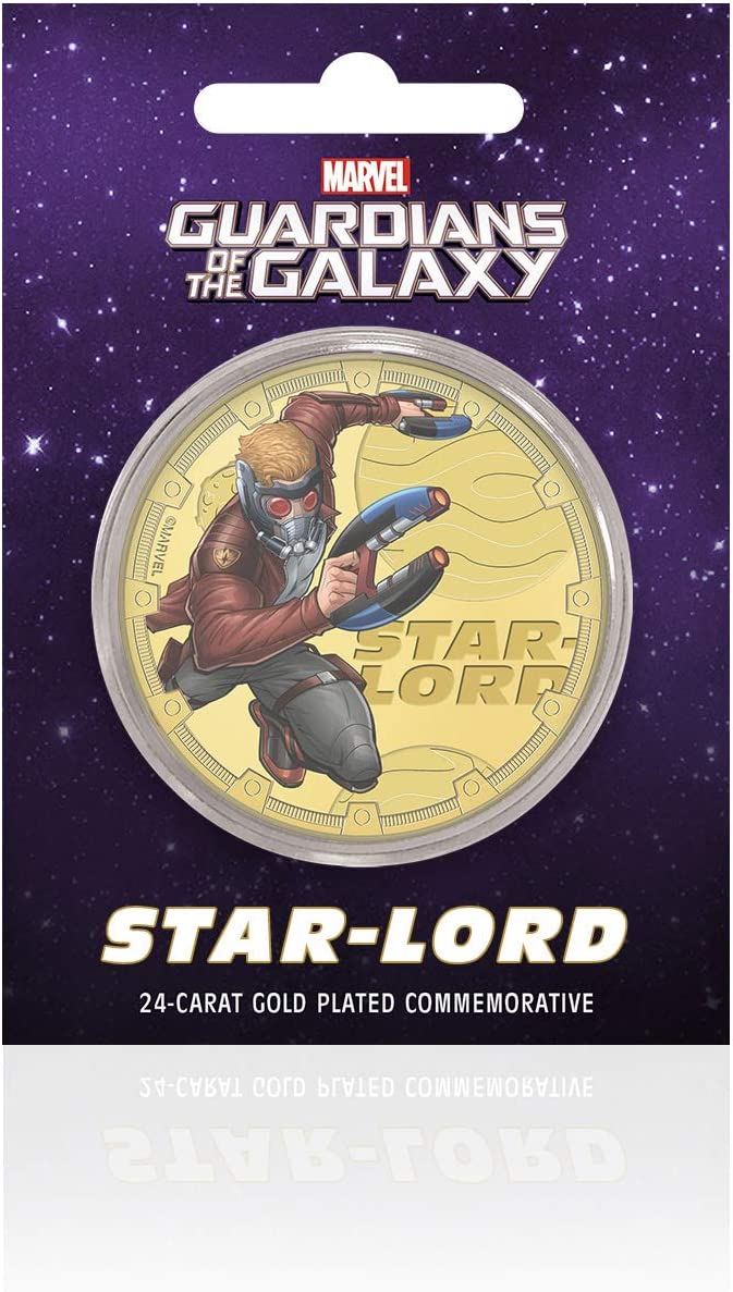 Marvel Gifts Guardians of the Galaxy Sammlerstück, seltene Goldmünzenmedaille – Star-Lor