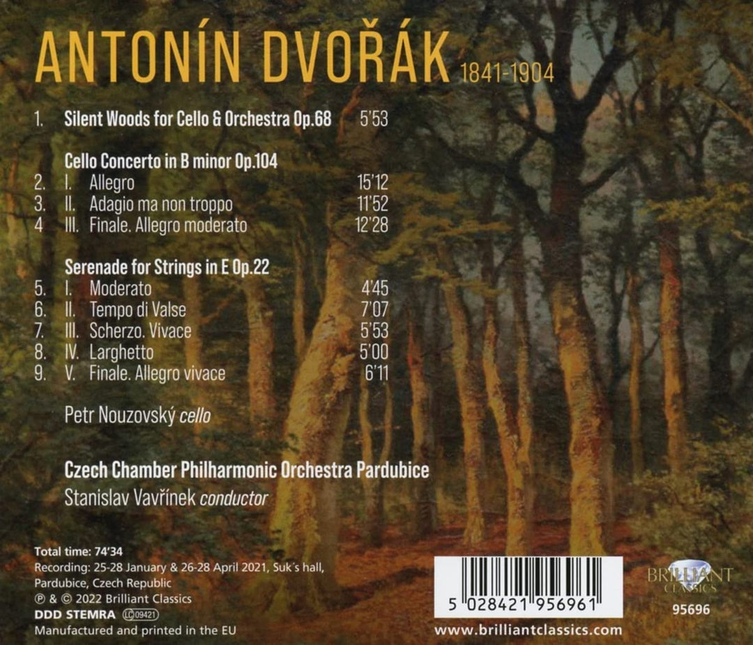 Dvorak: Silent Woods, Cellokonzert [Audio CD]