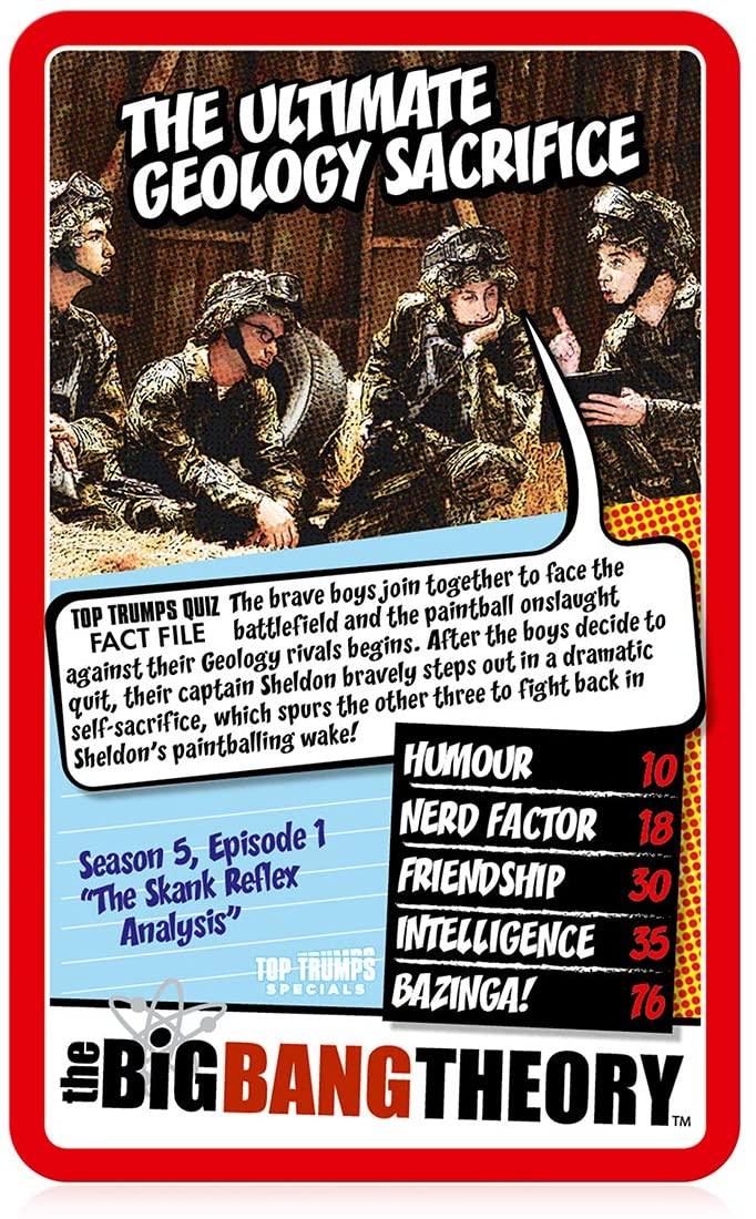 The Big Bang Theory Top Trumps Specials Kartenspiel