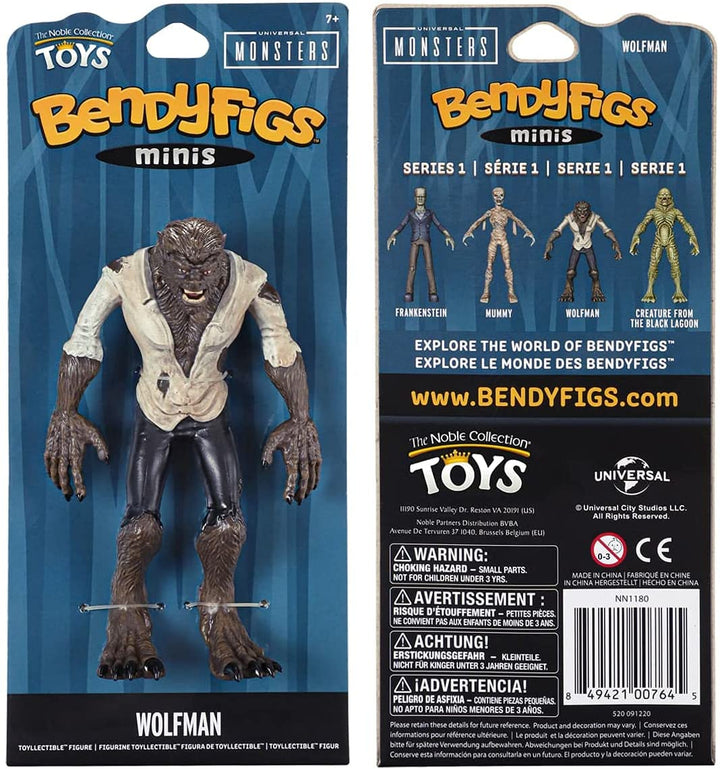 Die Noble Collection Universal-Wolfman Mini Bendyfig