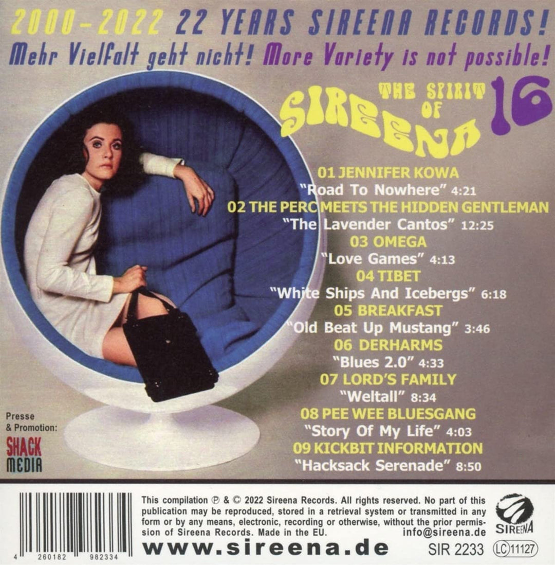 The Spirit Of Sireena, Vol. 16 [Audio CD]