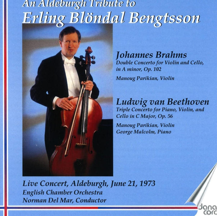 Brahms/Beethoven: Konzerte [Erling Blöndal Bengtsson; Manoug Parikian; George Malcolm; Englisches Kammerorchester; Norman Del Mar] [Danacord: DACO 870] [Audio CD]