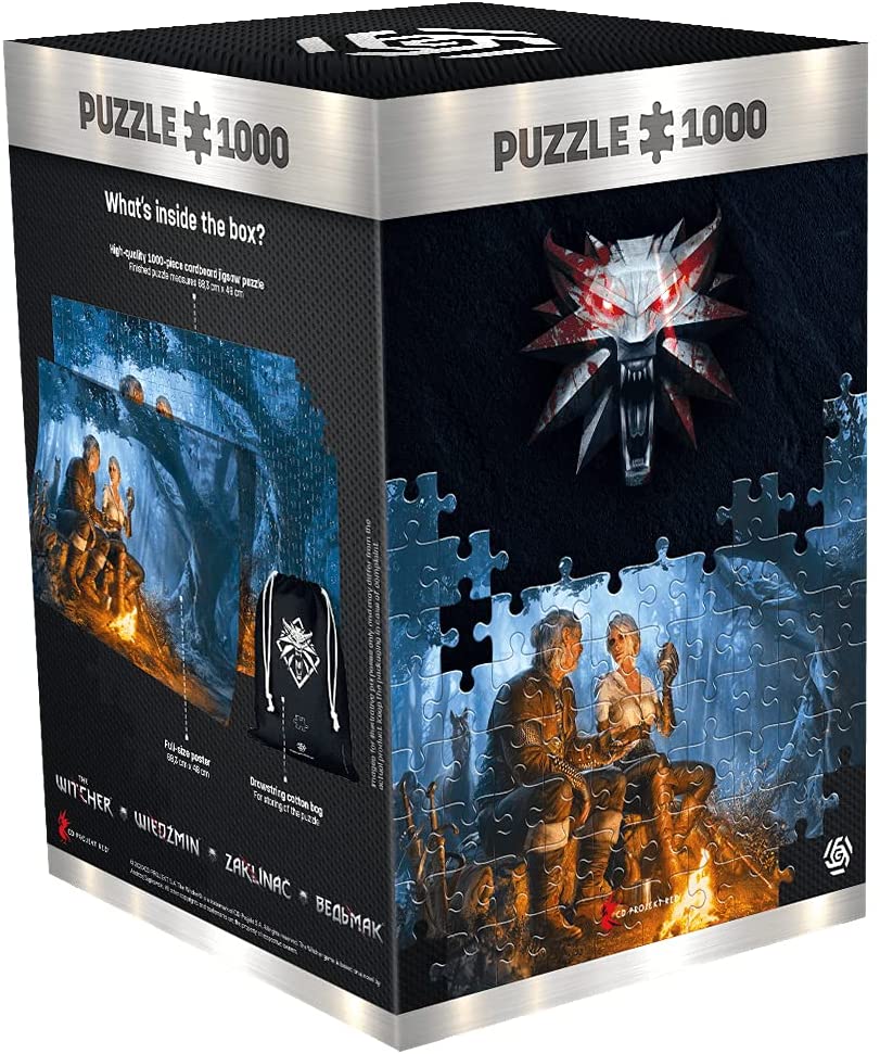 Good Loot The Witcher: Die Reise von Ciri – 1000 Teile Puzzle 68 cm x 48 cm | inklusive Poster und Tasche | Spielgrafiken für Erwachsene und Jugendliche