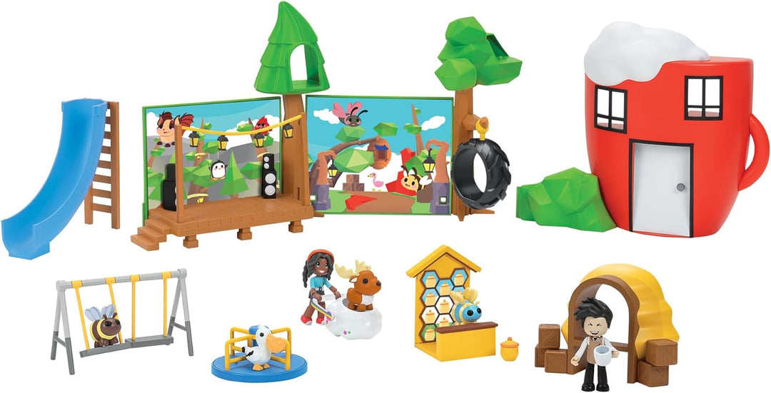 Wähle mich! AME0019 Coffee Shop and Playground Großes Spielset – Top-Online-Spielspaß C