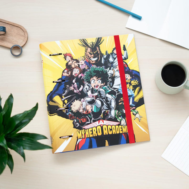 Grupo Erik My Hero Academia 4 Ring Binder - Premium A4 Folders Ring Binder