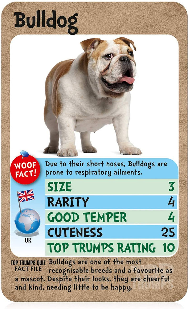 Dogs Top Trumps Card Game